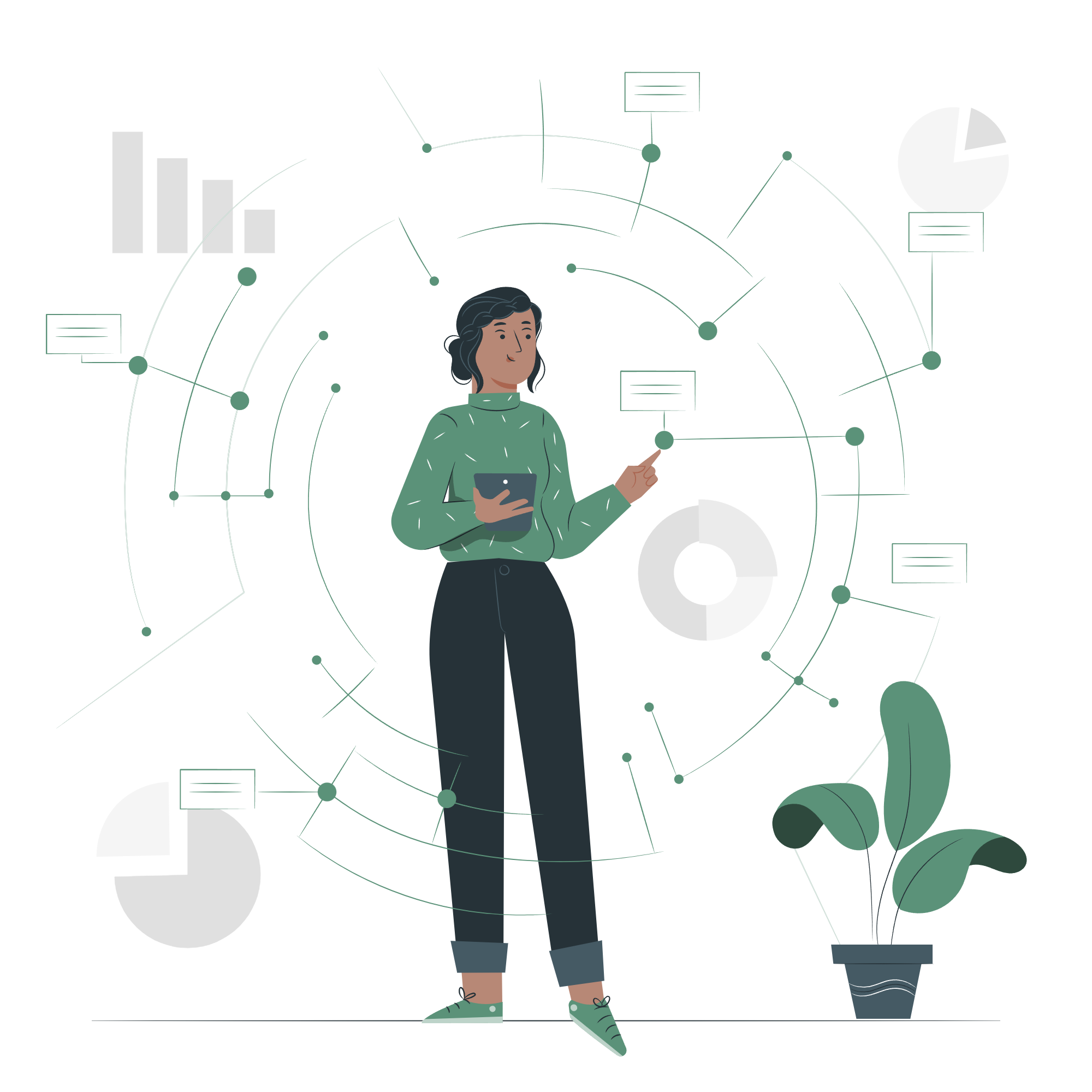 Ilustração de Gestão Financeira